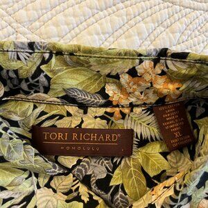 TORI RICHARD SZ XL SS COTTON LAWN HAWAIIAN SHIRT - MADE IN HAWAII